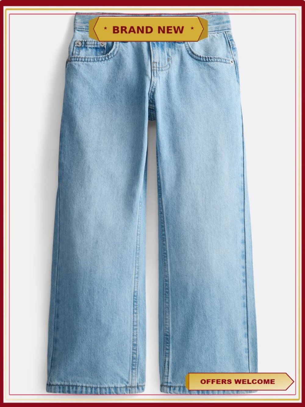 Boys Straight Leg Denim Jeans Relaxed Fit